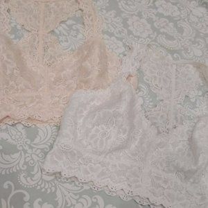 Felina Lace Racerback Bralette 2 pack M